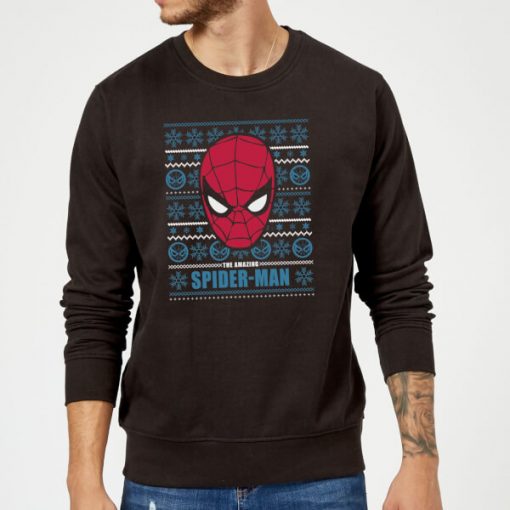 Pull de Noël Homme Marvel Comics - Amazing Spiderman - Noir - XXL - Noir chez Zavvi FR image 5060206395855