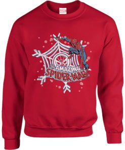 Pull de Noël Homme Marvel Spider-Man Toile Flocon de Neige - Rouge - XXL - Rouge chez Zavvi FR image 5060206397057