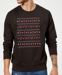 Pull de Noël Homme Marvel Deadpool Visages - Noir - XXL - Noir chez Zavvi FR image 5060206399006