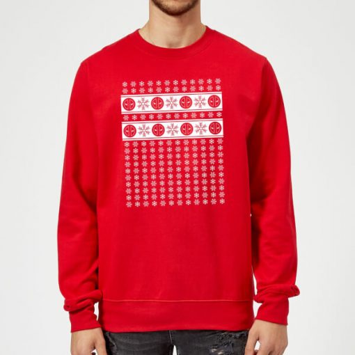 Pull de Noël Homme Marvel Deadpool Flocon de Neige - Rouge - XXL - Rouge chez Zavvi FR image 5060206399150