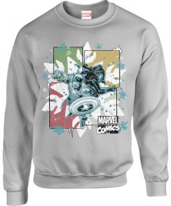 Pull de Noël Homme Marvel Comics Black Widow Captain America - Gris - XXL - Gris chez Zavvi FR image 5060206399655