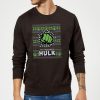 Pull de Noël Homme Marvel Comics L'Incroyable Hulk - Noir - XXL - Noir chez Zavvi FR image 5060206399754