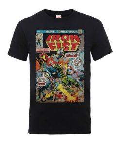 T-Shirt Homme Atomic Man Iron Fist - Marvel Comics - Noir - XXL - Noir chez Zavvi FR image 5056185775207