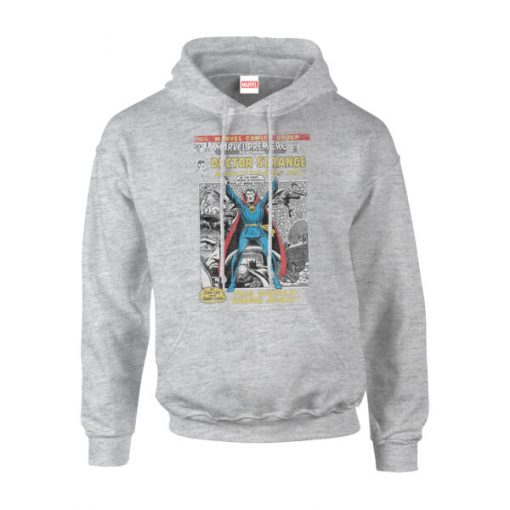 Sweat à Capuche Homme Première Couverture Comics Doctor Strange - Marvel - Gris - XXL - Gris chez Zavvi FR image 5056185777195