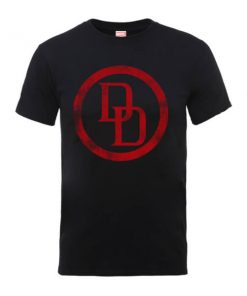 T-Shirt Homme Logo Cercle Abîmé Daredevil - Marvel Comics - Noir - XXL - Noir chez Zavvi FR image 5056185774408