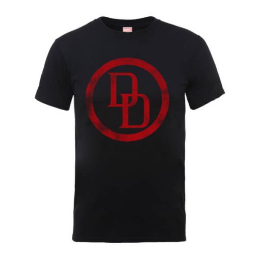 T-Shirt Homme Logo Cercle Abîmé Daredevil - Marvel Comics - Noir - XXL - Noir chez Zavvi FR image 5056185774408