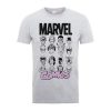 T-Shirt Homme Multi-Visages - Marvel Comics - Gris - XXL - Gris chez Zavvi FR image 5056185776297