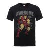 T-Shirt Homme Awesome Iron Man - Marvel Comics - Noir - XXL - Noir chez Zavvi FR image 5056185775443