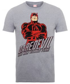 T-Shirts Homme The Man Without Fear - Daredevil - Marvel Comics - Gris - XXL - Gris chez Zavvi FR image 5056185774354