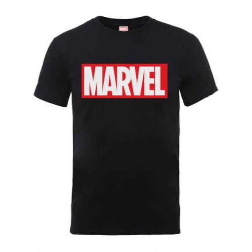 T-Shirt Homme Logo Principal - Marvel - Noir - XXL - Noir chez Zavvi FR image 5056185777348