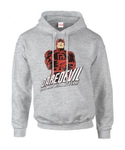 Sweat à Capuche Homme The Man Without Fear - Daredevil - Marvel Comics - Gris - XXL - Gris chez Zavvi FR image 5056185774309