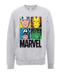 Sweat Homme Multicolore - Marvel - Gris - XXL - Gris chez Zavvi FR image 5056185777690