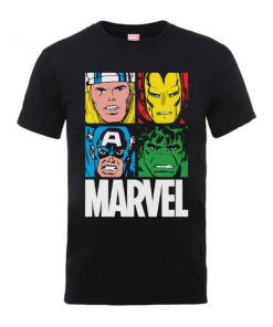 T-Shirt Homme Multicolore Pullover - Marvel - Noir - XXL - Noir chez Zavvi FR image 5056185777591