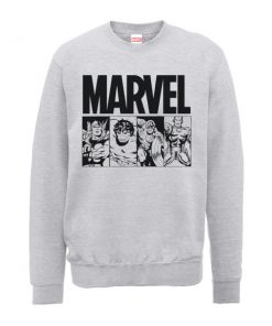 Sweat Homme Action Tiles - Marvel Comics - Gris - XXL - Gris chez Zavvi FR image 5056185773807