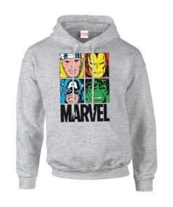 Sweat à Capuche Homme Multicolore Pullover - Marvel - Gris - XXL - Gris chez Zavvi FR image 5056185777645