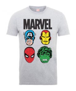 T-Shirt Homme Personnages Principaux - Marvel Comics - Gris - XXL - Gris chez Zavvi FR image 5056185775894