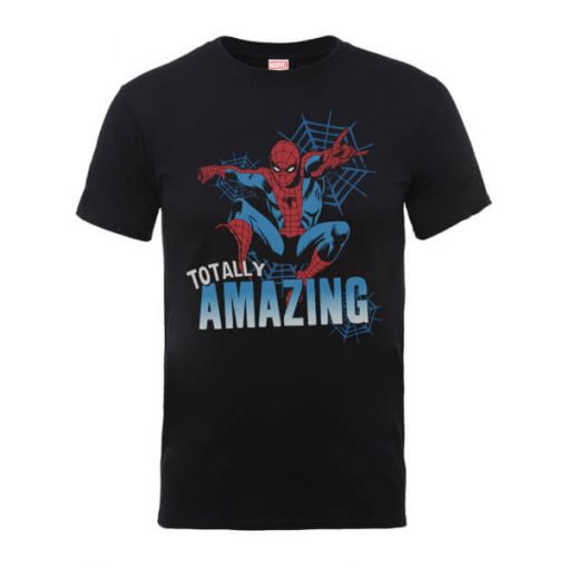 T-Shirt Homme Totally Amazing - Spider Man - Marvel Comics - Noir - XXL - Noir chez Zavvi FR image 5056185776396