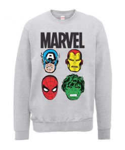 Sweat Homme Personnages Principaux - Marvel Comics - Gris - XXL - Gris chez Zavvi FR image 5056185775849