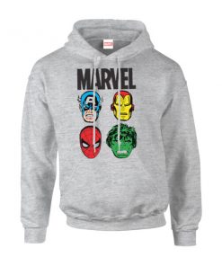 Sweat à Capuche Homme Têtes Multiples Pullover - Marvel - Gris - XXL - Gris chez Zavvi FR image 5056185777843