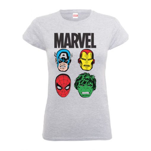 T-Shirt Homme Personnages Principaux Femme - Marvel Comics - Gris - XL - Gris chez Zavvi FR image 5056185776082