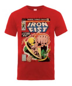T-Shirt Homme Die By My Hand Iron Fist - Marvel Comics - - XXL - Rouge chez Zavvi FR image 5056185775399