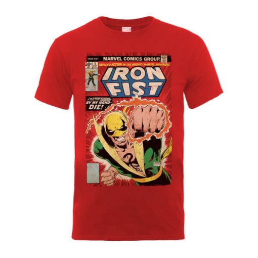 T-Shirt Homme Die By My Hand Iron Fist - Marvel Comics - - XXL - Rouge chez Zavvi FR image 5056185775399