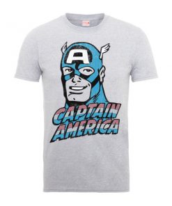 T-Shirt Homme Abîmé Captain America - Marvel Comics - Gris - XXL - Gris chez Zavvi FR image 5056185774101