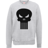 Sweat Homme Skull Badge - The Punisher Marvel - Gris - XXL - Gris chez Zavvi FR image 5056185778246