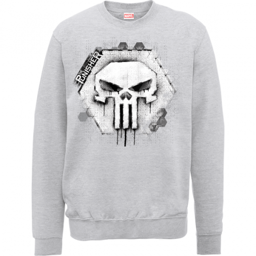 Sweat Homme Skull Logo - The Punisher Marvel - Gris - XXL - Gris chez Zavvi FR image 5056185778093