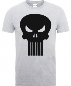 T-Shirt Homme Skull Logo - The Punisher Marvel - Gris - XXL - Gris chez Zavvi FR image 5056185778345
