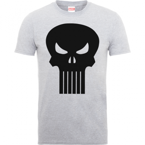 T-Shirt Homme Skull Logo - The Punisher Marvel - Gris - XXL - Gris chez Zavvi FR image 5056185778345