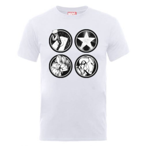 T-Shirt Homme Marvel Avengers Assemble - Logo Principal - Blanc - XXL - Blanc chez Zavvi FR image 5056185770806