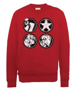 Sweat Homme Marvel Avengers Assemble - Logo Principal - Rouge - XXL - Rouge chez Zavvi FR image 5056185770752