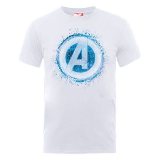 T-Shirt Homme Marvel Avengers Assemble - Logo Brillant - Blanc - XXL - Blanc chez Zavvi FR image 5056185768551