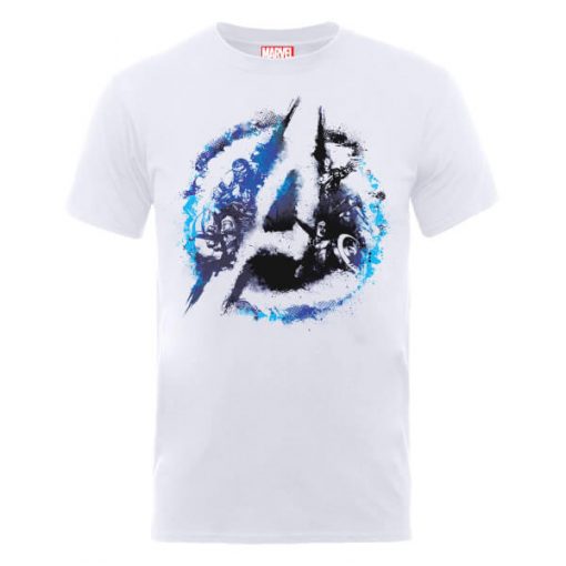 T-Shirt Homme Marvel Avengers Assemble - Flared - Blanc - XXL - Blanc chez Zavvi FR image 5056185768353