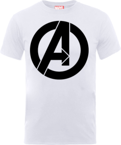 T-Shirt Homme Marvel Avengers - Logo Simple - Blanc - XXL - Blanc chez Zavvi FR image 5056185773302