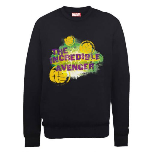 Sweat Homme Marvel Avengers - l'Incroyable Hulk Avenger - Noir - XXL - Noir chez Zavvi FR image 5056185773159