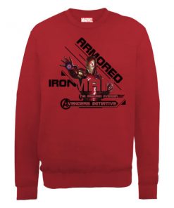 Sweat Homme Marvel Avengers Assemble - Iron Man en Armure - Rouge - XL - Rouge chez Zavvi FR image 5056185765994