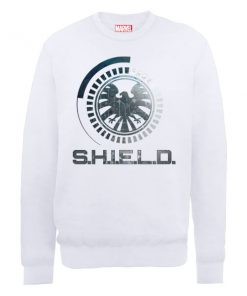 Sweat Homme Marvel Avengers Assemble - Bouclier Badge - Blanc - XXL - Blanc chez Zavvi FR image 5056185770851