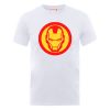 T-Shirt Homme Marvel Avengers Assemble - Symbole Iron Man - Blanc - XXL - Blanc chez Zavvi FR image 5056185770608