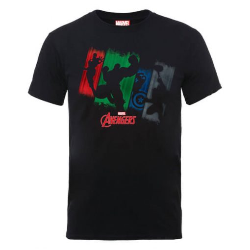 T-Shirt Homme Marvel Avengers - Team Punch - Noir - XXL - Noir chez Zavvi FR image 5056185773654