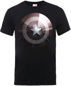 T-Shirt Homme Marvel Avengers Assemble - Captain America Bouclier Brillant - Noir - XXL - Noir chez Zavvi FR image 5056185767752