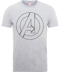 T-Shirt Homme Marvel Avengers Assemble - Captain America Logo - Gris - XXL - Gris chez Zavvi FR image 5056185767400