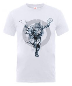 T-Shirt Homme Marvel Avengers Assemble - Cercle Thor - Blanc - XXL - Blanc chez Zavvi FR image 5056185772152