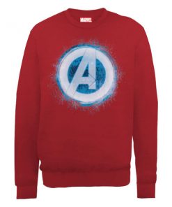 Sweat Homme Marvel Avengers Assemble - Logo Brillant - Rouge - XXL - Rouge chez Zavvi FR image 5056185768407