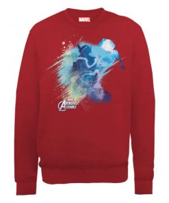 Sweat Homme Marvel Avengers Assemble - Thor Art Explosion - Rouge - XXL - Rouge chez Zavvi FR image 5056185771957