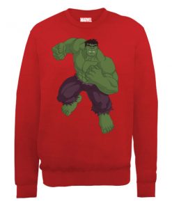 Sweat Homme Marvel Avengers Assemble - Hulk Pose - Rouge - XXL - Rouge chez Zavvi FR image 5056185769305