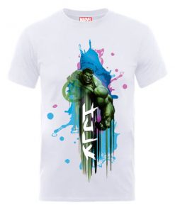 T-Shirt Homme Marvel Avengers Assemble - Hulk Art Explosion - Blanc - XXL - Blanc chez Zavvi FR image 5056185768957