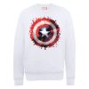 Sweat Homme Marvel Avengers Assemble - Captain America Art Bouclier - Blanc - XXL - Blanc chez Zavvi FR image 5056185766304