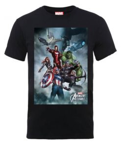 T-Shirt Homme Marvel Avengers - Team Montage - Noir - XXL - Noir chez Zavvi FR image 5056185773500